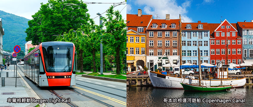 挪威-卑爾根輕軌+丹麥-首都-哥本哈根運河遊船